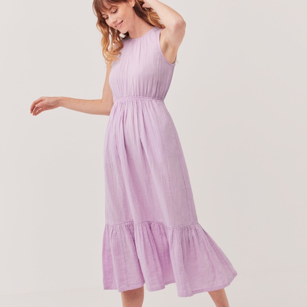 Pact Coastal Cutout Midi Dress